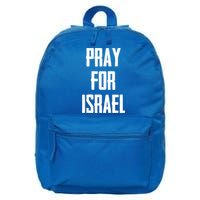 Pray For The Peace Of Jerusalem & Pray For Israel Pro Jewish 16 in Basic Backpack