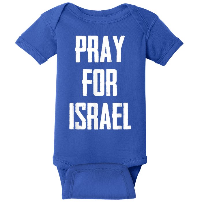 Pray For The Peace Of Jerusalem & Pray For Israel Pro Jewish Baby Bodysuit