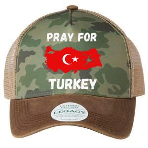 Pray For Turkey & Syria Flag Earthquake In Turkey Syria Legacy Tie Dye Trucker Hat