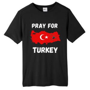 Pray For Turkey & Syria Flag Earthquake In Turkey Syria Tall Fusion ChromaSoft Performance T-Shirt