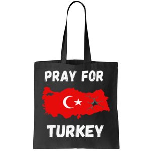 Pray For Turkey & Syria Flag Earthquake In Turkey Syria Tote Bag