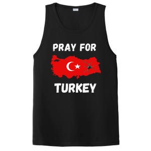 Pray For Turkey & Syria Flag Earthquake In Turkey Syria PosiCharge Competitor Tank