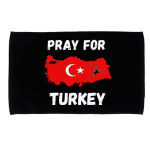 Pray For Turkey & Syria Flag Earthquake In Turkey Syria Microfiber Hand Towel