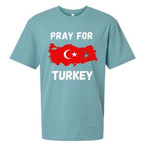 Pray For Turkey & Syria Flag Earthquake In Turkey Syria Sueded Cloud Jersey T-Shirt