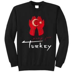 Pray For Turkey & Syria Flag Earthquake In Turkey Syria Sweatshirt