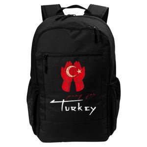 Pray For Turkey & Syria Flag Earthquake In Turkey Syria Daily Commute Backpack