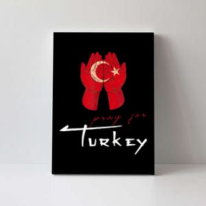 Pray For Turkey & Syria Flag Earthquake In Turkey Syria Canvas