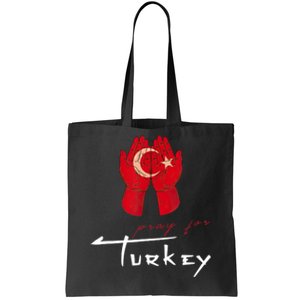 Pray For Turkey & Syria Flag Earthquake In Turkey Syria Tote Bag