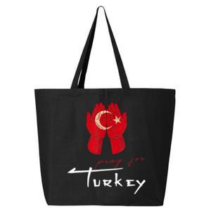 Pray For Turkey & Syria Flag Earthquake In Turkey Syria 25L Jumbo Tote