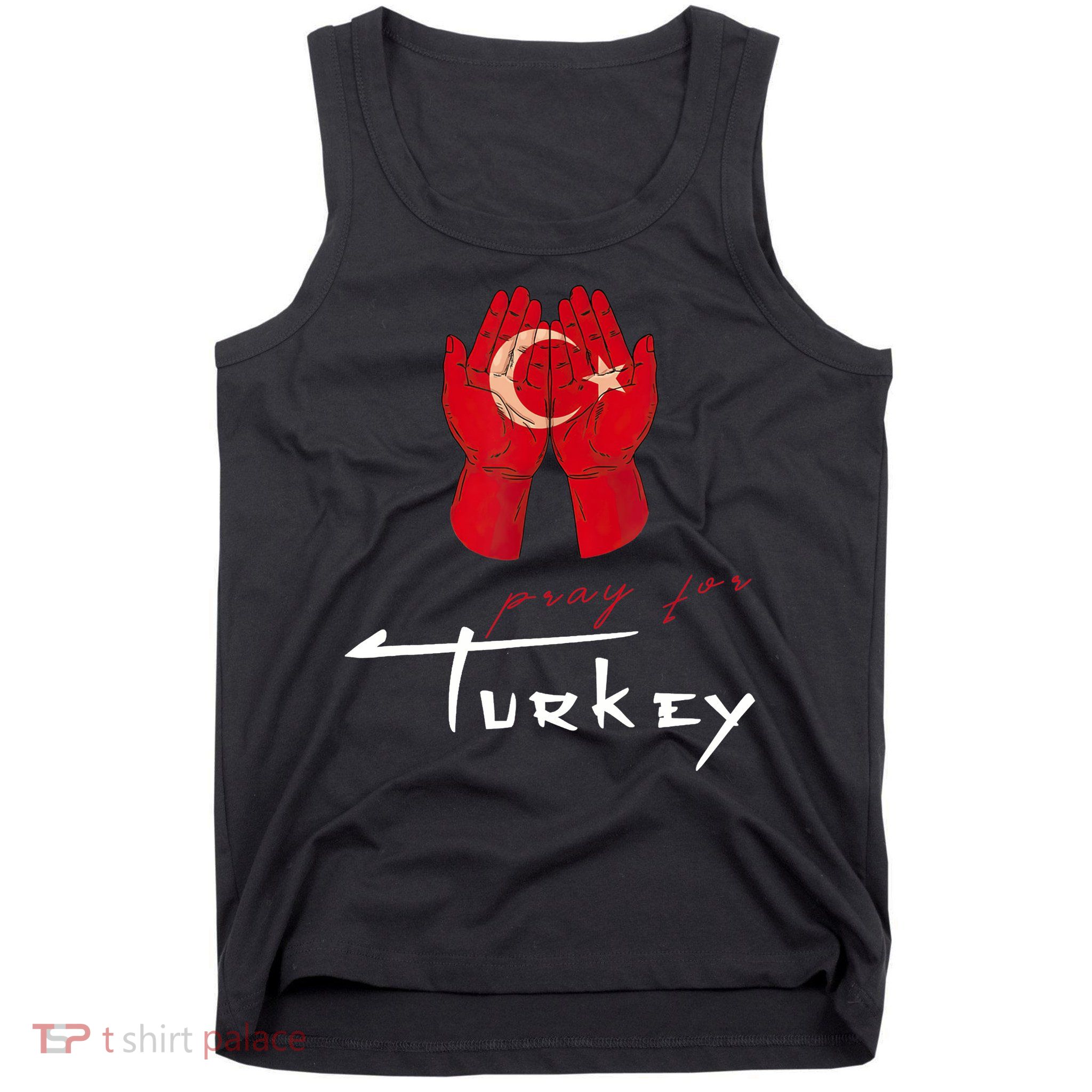 Pray For Turkey & Syria Flag Earthquake In Turkey Syria Tank Top
