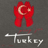 Pray For Turkey & Syria Flag Earthquake In Turkey Syria Cotton Canvas Backpack