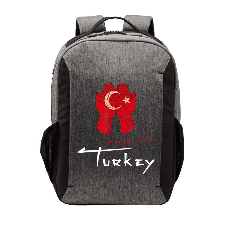 Pray For Turkey & Syria Flag Earthquake In Turkey Syria Vector Backpack