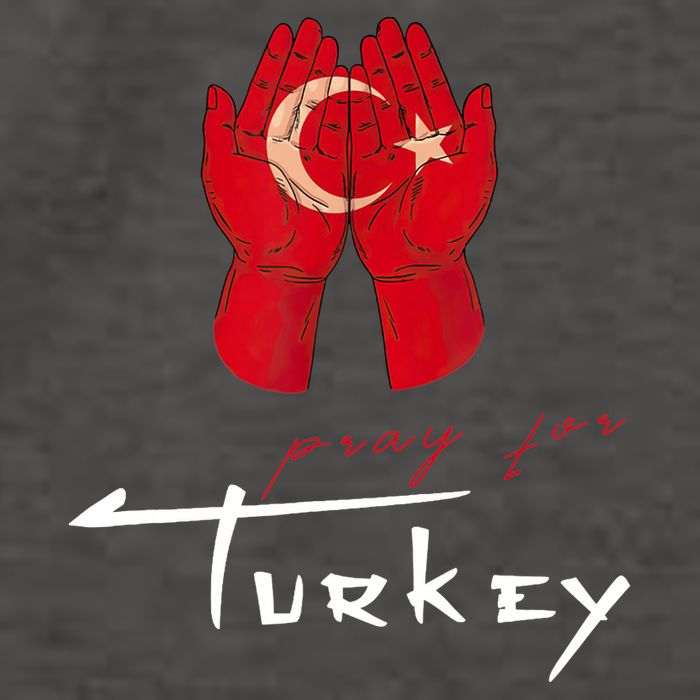 Pray For Turkey & Syria Flag Earthquake In Turkey Syria Vector Backpack