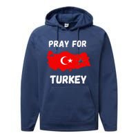 Pray For Turkey & Syria Flag Earthquake In Turkey Syria Love Performance Fleece Hoodie