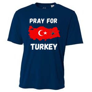 Pray For Turkey & Syria Flag Earthquake In Turkey Syria Love Cooling Performance Crew T-Shirt