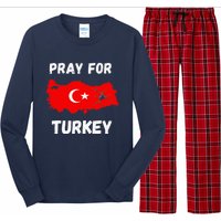 Pray For Turkey & Syria Flag Earthquake In Turkey Syria Love Long Sleeve Pajama Set