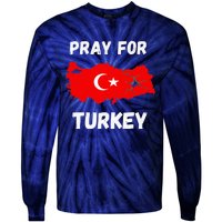 Pray For Turkey & Syria Flag Earthquake In Turkey Syria Love Tie-Dye Long Sleeve Shirt