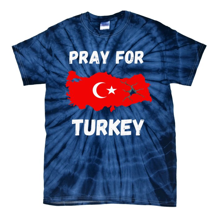 Pray For Turkey & Syria Flag Earthquake In Turkey Syria Love Tie-Dye T-Shirt