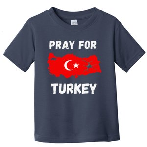 Pray For Turkey & Syria Flag Earthquake In Turkey Syria Love Toddler T-Shirt