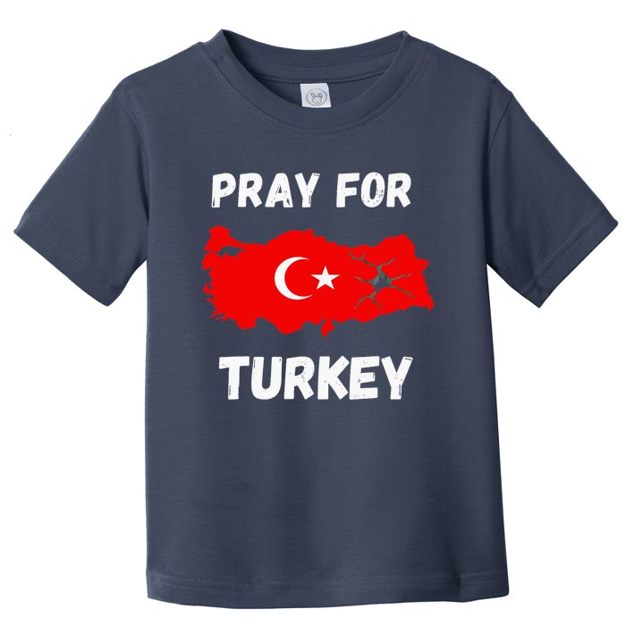 Pray For Turkey & Syria Flag Earthquake In Turkey Syria Love Toddler T-Shirt