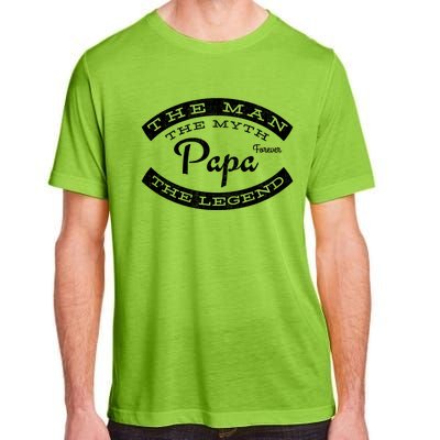 Papa Forever The The Myth The Legend Vintage Funny Gift Adult ChromaSoft Performance T-Shirt