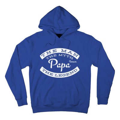 Papa Forever The The Myth The Legend Vintage Funny Gift Hoodie