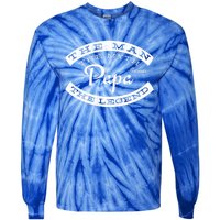 Papa Forever The The Myth The Legend Vintage Funny Gift Tie-Dye Long Sleeve Shirt