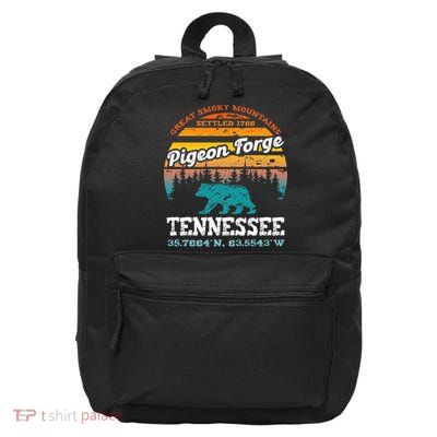 Pigeon Forge Tennessee Great Smoky Mountains Trip Gifts 16 in Basic Backpack