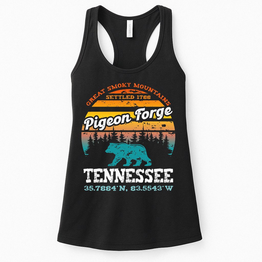 Pigeon Forge Tennessee Great Smoky Mountains Trip Gifts Womens Tank Top