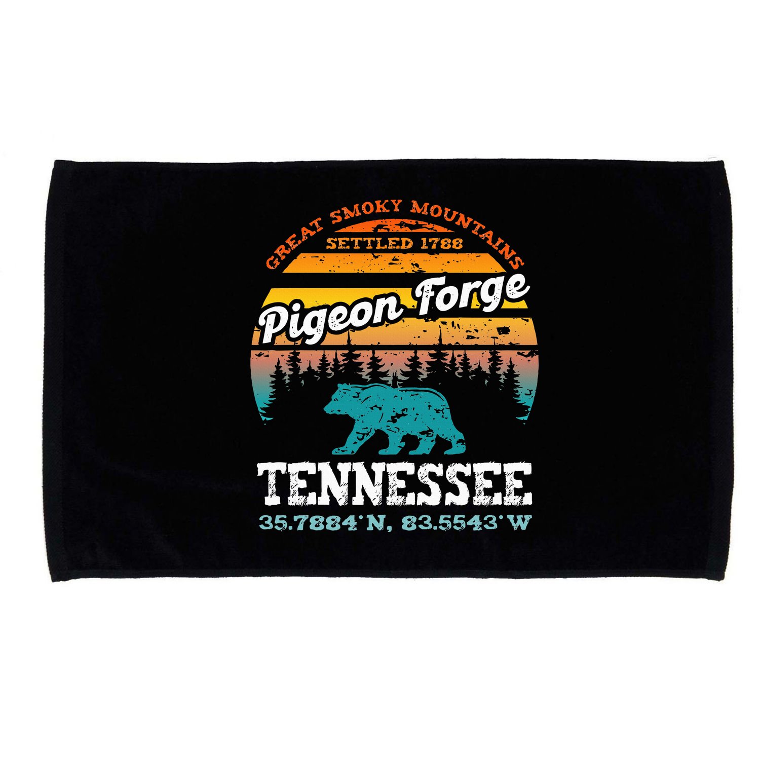 Pigeon Forge Tennessee Great Smoky Mountains Trip Gifts Microfiber Hand Towel