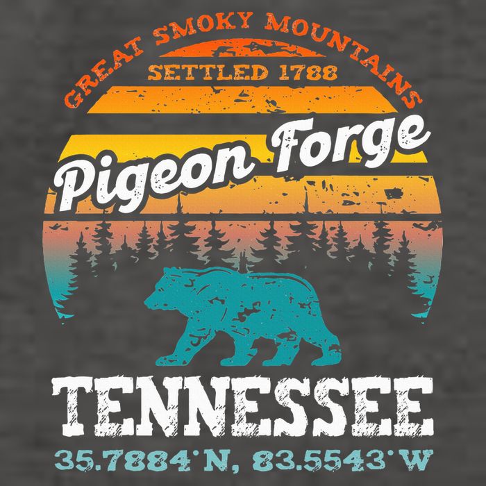 Pigeon Forge Tennessee Great Smoky Mountains Trip Gifts Vector Backpack