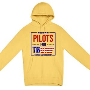 Pilots For Trump Keeping America First Premium Pullover Hoodie