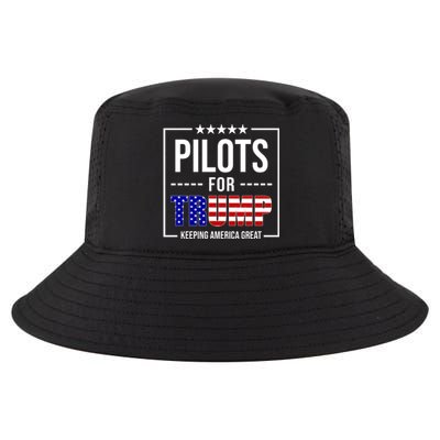 Pilots For Trump Keeping America First Cool Comfort Performance Bucket Hat