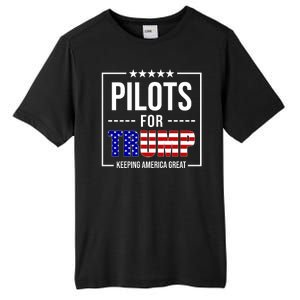 Pilots For Trump Keeping America First Tall Fusion ChromaSoft Performance T-Shirt