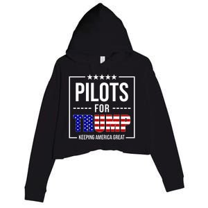 Pilots For Trump Keeping America First Crop Fleece Hoodie