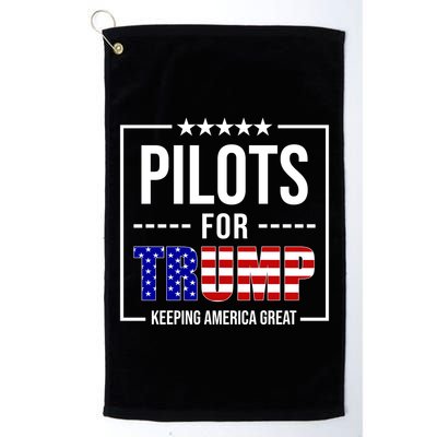 Pilots For Trump Keeping America First Platinum Collection Golf Towel