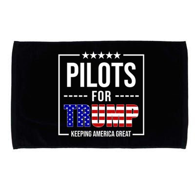 Pilots For Trump Keeping America First Microfiber Hand Towel