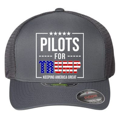 Pilots For Trump Keeping America First Flexfit Unipanel Trucker Cap