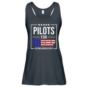 Pilots For Trump Keeping America First Ladies Essential Flowy Tank