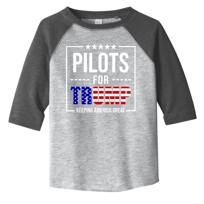 Pilots For Trump Keeping America First Toddler Fine Jersey T-Shirt