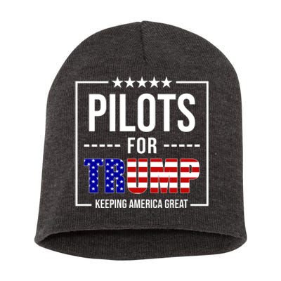 Pilots For Trump Keeping America First Short Acrylic Beanie