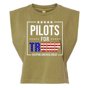 Pilots For Trump Keeping America First Garment-Dyed Women's Muscle Tee