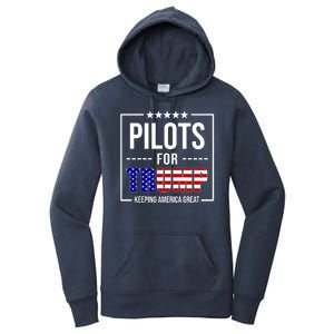 Pilots For Trump Keeping America First Women's Pullover Hoodie