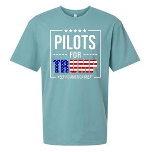 Pilots For Trump Keeping America First Sueded Cloud Jersey T-Shirt