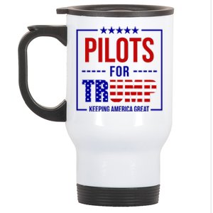 Pilots For Trump Keeping America First Stainless Steel Travel Mug