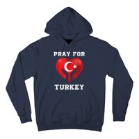 Pray For Turkey Earthquake Turkey Heart Flag Hoodie