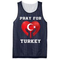 Pray For Turkey Earthquake Turkey Heart Flag Mesh Reversible Basketball Jersey Tank