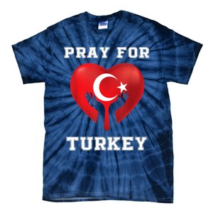 Pray For Turkey Earthquake Turkey Heart Flag Tie-Dye T-Shirt