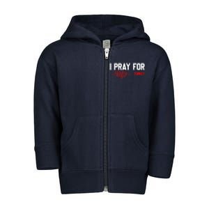 Pray For Turkey, Pray For Türkiye, I Stand With Turkey Toddler Zip Fleece Hoodie