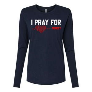 Pray For Turkey, Pray For Türkiye, I Stand With Turkey Womens Cotton Relaxed Long Sleeve T-Shirt